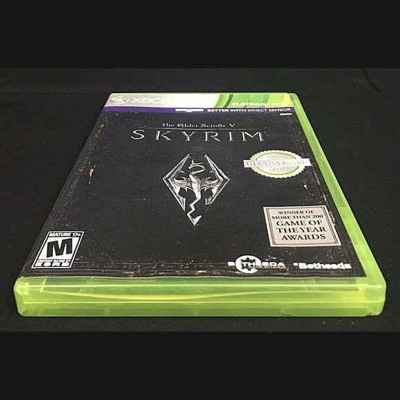 The Elder Scrolls V Skyrim Xbox 360 Platinum Hits 2011 TESTED Complete Manual - Picture 12 of 12
